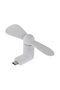 Mini ventilator portabil cu conector micro-USB, alb - 4