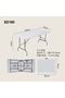 Rectangular plastic folding table 180x75cm