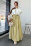Premium Voile Crush Skirt - Butter Yellow - 4