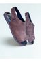 Brown Suede Genuine Leather Velcro Women's Daily Sandals - 3