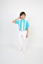 Boy's Suit Suspender Bow Tie Shirt Pantalon Yellow Cobalt Blue Turquoise Red - 4