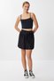 Pleated Mini Knitted Skirt Ldz0042 Black