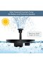 Solar Fountain Pump for Bird Bath, 4 Nozzles, Adjustable Spray Patterns (13cm) - 3