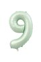 9 Years Old Water Green Foil Balloon 34 Inch (76-82 cm)