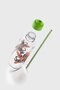 Felix Stay Salty Patterned 450 ml Glass Bottle with Straw 182055 Green - 4