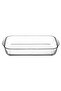 59124 Gray Lid Glass Tray 3850 Cc 40X25 cm - 2
