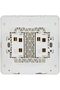 E8332L2_WE AvatarOn White - 2-way plate switch 2 gang - 16AX - White - 3