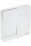 E8332L2_WE AvatarOn White - 2-way plate switch 2 gang - 16AX - White