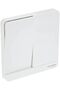 E8332L2_WE AvatarOn White - 2-way plate switch 2 gang - 16AX - White - 2