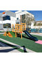 Out Door Play Structure with slide tunnel and bridge