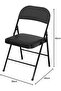 Folding Chair With Padded Seats Multi Functional Portable Chair For Home Dining Office Outdoor - 2
