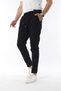 Men's Elastic Comfortable Fit Jeans Gabardine Trousers Black - 2