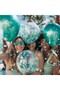 Green Pearlescent Metallic Transparent Balloon Premium 2 Pack Balloon Flake - 4