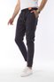 Men's Elastic Regular Fit Jeans Gabardine Trousers Black - 2