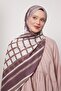 Lilac Striped Foil Pattern Love Shawl - 2