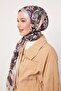 Light Gray Petunia Pattern Indian Silk Shawl - 3