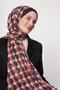Black-Orange Honeycomb Pattern Love Shawl