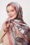 Orange Border Pattern Indian Silk Shawl - 3