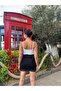 Black Lace Mini Skirt - 2