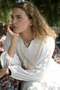 Linen Textured Basic Natural Dress - 6