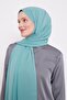 Water Green Crinkle Plain Shawl