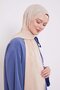 Latte Abstract Tulip Pattern Jacquard Capri Shawl