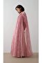Lace Detailled Shawl Dress Dry Rose - 4