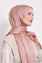 Dusty Rose L Pattern Italian Jacquard Shawl - 2