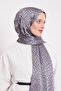 Smoked L Pattern Italian Jacquard Shawl - 3