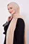 Cappuccino Abstract Tulip Pattern Jacquard Capri Shawl