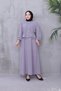 Women's Waist Adjustable Ayrobin Fabric Shirt Skirt Double Hijab Suit