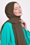 Khaki Arlyn Plain Shawl - 2
