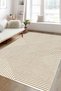 Digital Non-Slip Washable Taupe Beige Modern Striped Living Room Rug Kitchen Rug Runner Rug