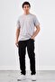 Men's Slim Fit Crew Neck Gray T-Shirt - 2