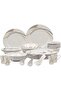 32 Pcs Gold Line Melamine Dinner Set