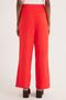 Women's Standard Fit Wide Leg Red Double Pants - 7