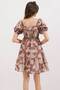 Women's Flared Poplin Dress D.Dusty Rose 1151 - 4