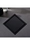 DEOKXZ 6 Inch Black Square Shower Floor Drain, with Removable Grille Cover Tile Insert Hidden Form, - 4
