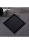 DEOKXZ 6 Inch Black Square Shower Floor Drain, with Removable Grille Cover Tile Insert Hidden Form, - 3
