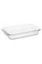 طبق خبز مستطيل من KeepEat مع غطاء 29 × 18 سم - 2
