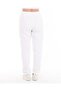 White Women's Track Pants with Three Threads - 5