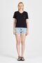 Women's Sequined 100% Cotton Black T-Shirt