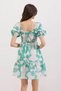 Women's Flared Poplin Dress D.Mint 1151 - 5