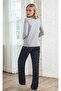 Long Sleeve Printed Pajama Set - 3