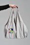 Women's Woven Label Detailed Strap Design Bag