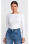 Boat Neck Long Sleeve 3-Piece Ball-Shirt Black White Brown - 3