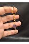 Gold Color Stone V Letter Purple Amethyst Stone Keychain Charm - 2
