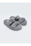 Plush Gray Women's House Slippers Comfortable and Stylish Winter Lightweight Non-Slip - 2