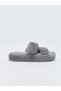 Plush Gray Women's House Slippers Comfortable and Stylish Winter Lightweight Non-Slip - 3