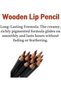 Lip Liner Set with 12 Wooden Colors, High Pigment Lip Makeup,Intense Rich Colors,7 Inch Pencil Brown - 7